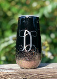 "Letter" 6 oz Champagne Tumblers